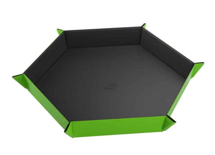 bordspel-accessoires-dice-tray-magnetic-hexagonal-groen