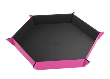 bordspel-accessoires-dice-tray-magnetic-hexagonal-roze