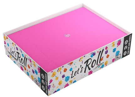 bordspel-accessoires-dice-tray-magnetic-rectangular-roze