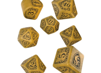 bordspel-accessoires-harry-potter-hufflepuff-modern-dice-set-yellow-7-stuks