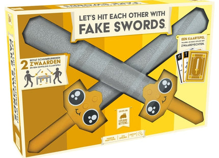 bordspellen lets hit each other with fake swords