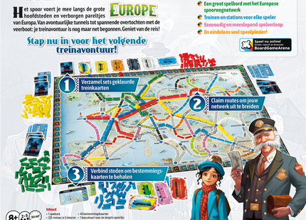 Ticket to Ride Europe: Nieuwe versie - Bordspel (NL)