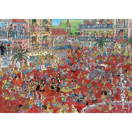 Jan van Haasteren: La Tomatina (1000 pieces) - Puzzle