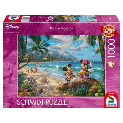 puzzel-thomas-kinkade-disney-dreams-minnie-mickey-hawaii