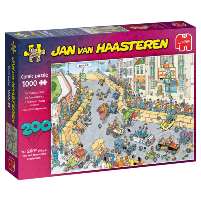 Jan van Haasteren: Zeepkistenrace (1000 stukjes) - Puzzel