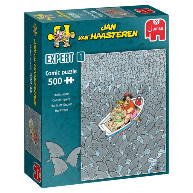 Jan van Haasteren Expert: Overal Haaien (500 stukjes) - Puzzel