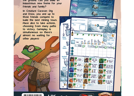 Creature Caravan: Dig & Draw - Bordspel (ENG) - afbeelding 2
